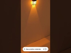 Décoration de murs extérieurs Lampes murales à énergie solaire avec couleur RGB ambre