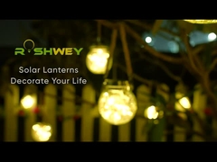 Lampe solaire décorative 3000K Lampe solaire avec bouchon en verre plastique