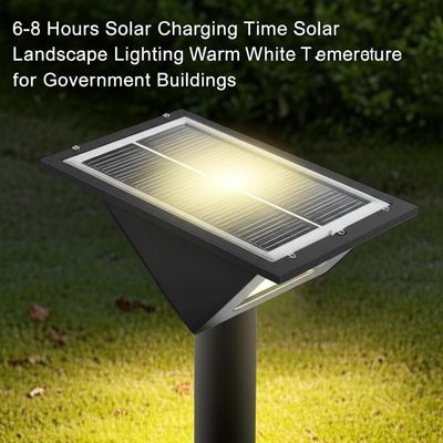 Un bon prix. 6-8 heures Temps de charge solaire Éclairage solaire de paysage Température blanche chaude pour les bâtiments gouvernementaux en ligne