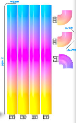 Un bon prix. Lumière murale CE RGB bricolage RGBIC Light 7pack avec télécommande APP-IR en ligne