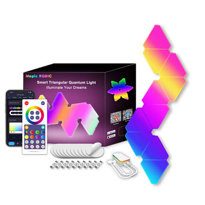 Bon prix Lumières murales triangulaires LED blanches Matériau PC Lumière murale intérieure colorée en ligne