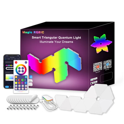 Bon prix Lampes murales RGB 5V 10W LED Lampes murales triangulaires Intellectuel contrôle des couleurs en ligne