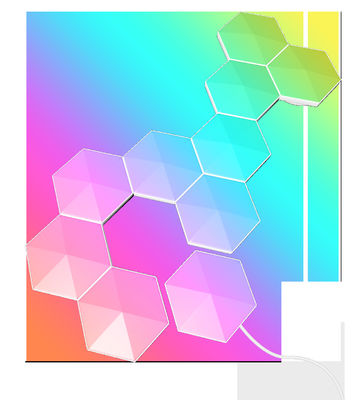 Un bon prix. 5V 10W lampe de mur RGB Polygon panneaux lumineux intelligents avec Bluetooth en ligne