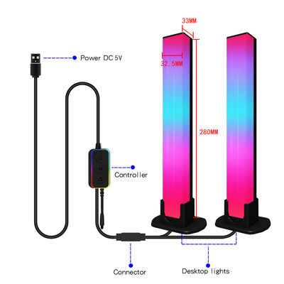 Un bon prix. Bluetooth Atmosphères Lampes de bureau LED 280*33*32.5mm Matériau ABS+ PC en ligne
