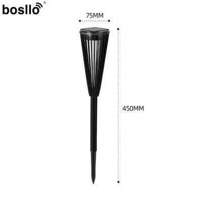 Lumière blanche 6000K Lumières solaires pour jardin imperméable à l'eau 6-8 heures de charge