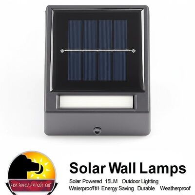 Un bon prix. Toggle Switch ON OFF Solar Wall Lamps Solar Powered 15LM Outdoor Lighting Waterproof Energy Saving Durable Weatherproof en ligne